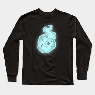 Ghost Flame Blue Long Sleeve T-Shirt